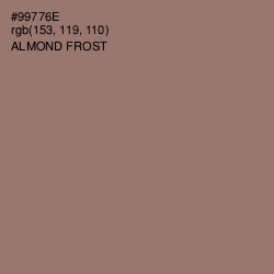 #99776E - Almond Frost Color Image